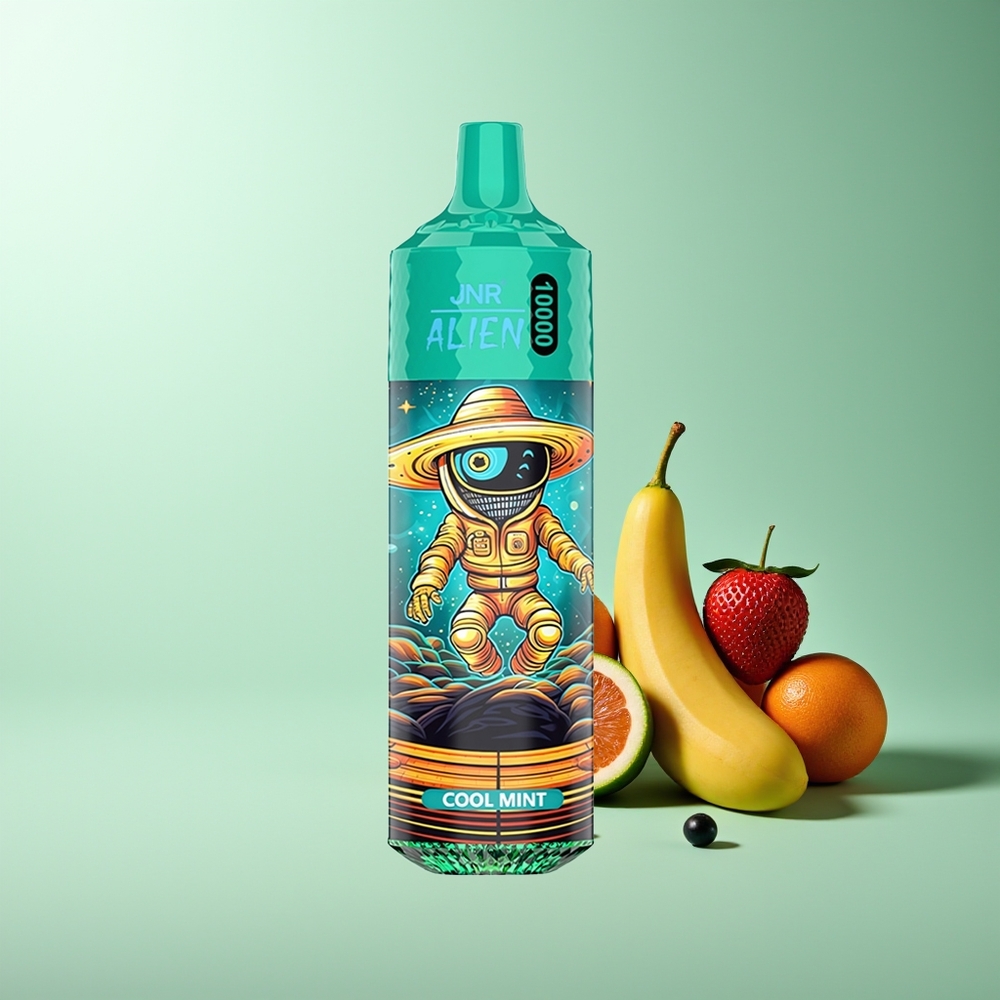 JNR Alien 10000 Puffs RGB Tipo-C Carga Rápida Menta Refrescante