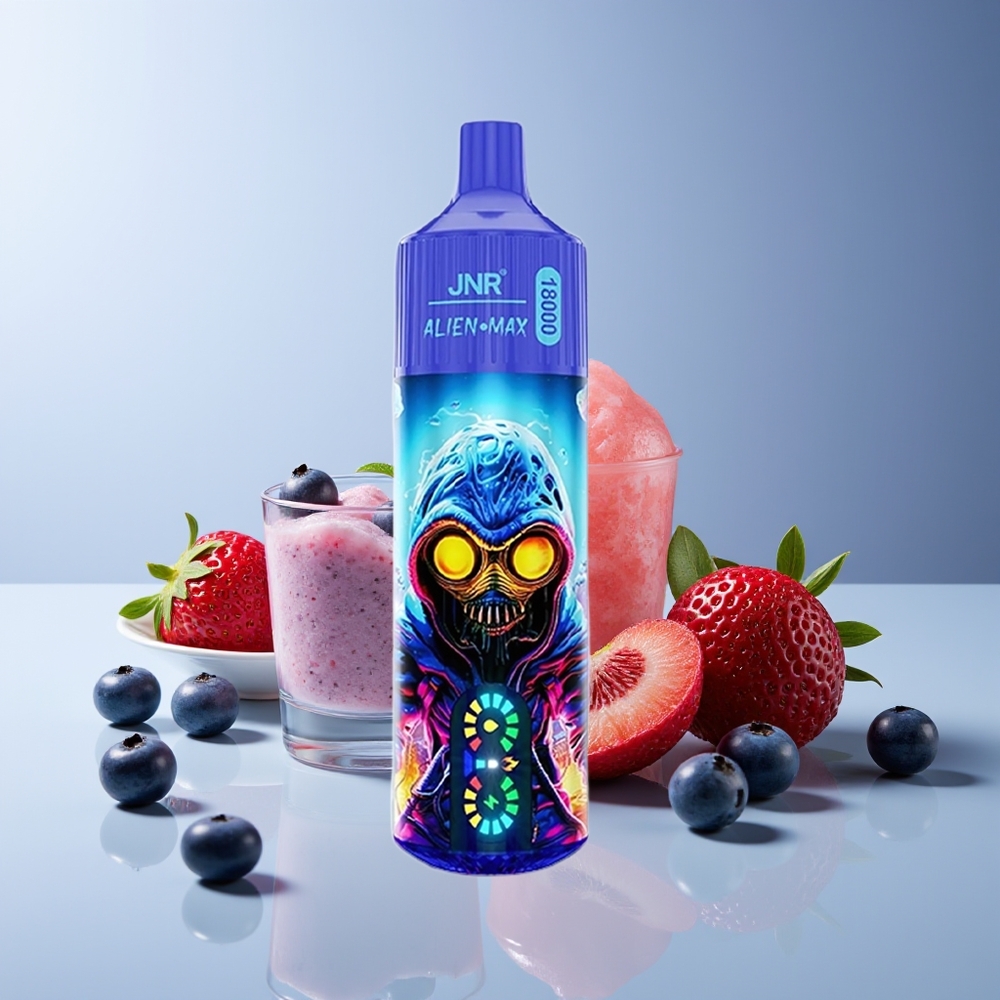 JNR Alien Max 18000 Puffs Dual Mesh LED Blueburbuja