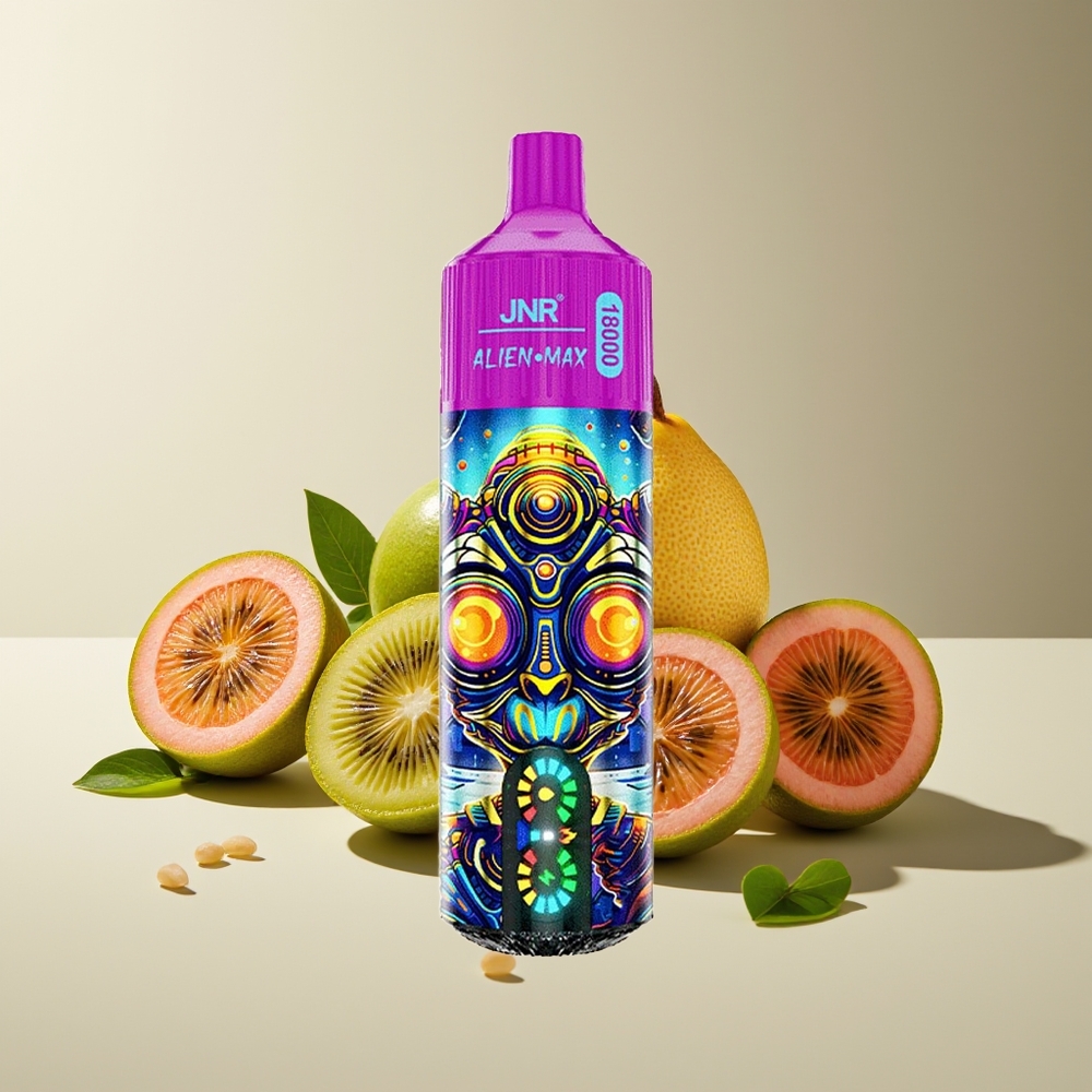 JNR Alien Max 18000 Puffs Pantalla LED Doble Malla Kiwi Maracuyá Guayaba