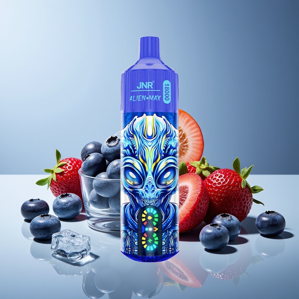 JNR Alien Max 18000 Puffs Pantalla LED Dual Mesh 28ml Arándano Azul Helado