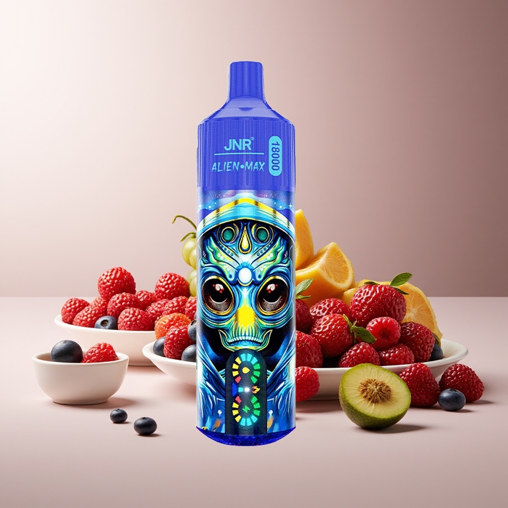 JNR Alien Max 18000 Pufos Pantalla LED Doble Bobina 28ml Bayas Mixtas