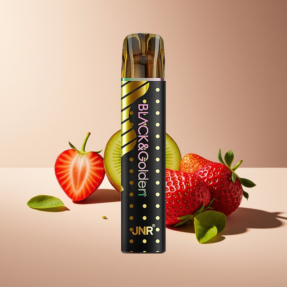 JNR Black&Golden 800 Puffs Sin Carga 2ml 2% Fresa Kiwi