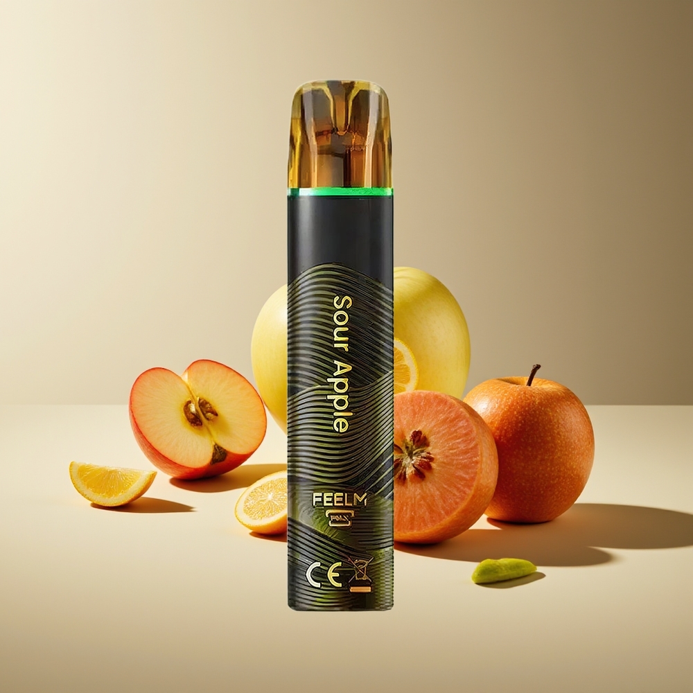 JNR Black&Golden 800 Puffs Sin Carga 2ml Manzana Ácida Disposable Vape