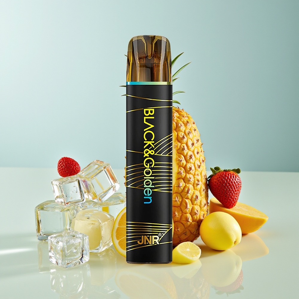 JNR Black&Golden 800 Puffs Sin Carga 2ml Piña Hielo