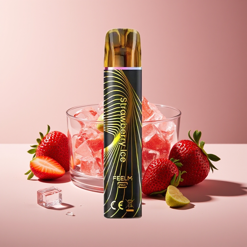 JNR Black&Golden 800 Puffs Sin Carga 550mAh 2ml Fresa Helada