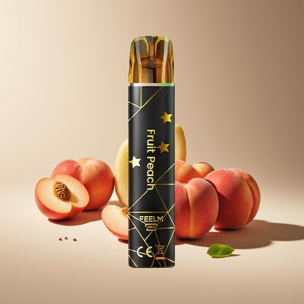 JNR Black&Golden 800 Puffs Sin Carga 550mAh 2ml TPD 2% Melocotón Fruta