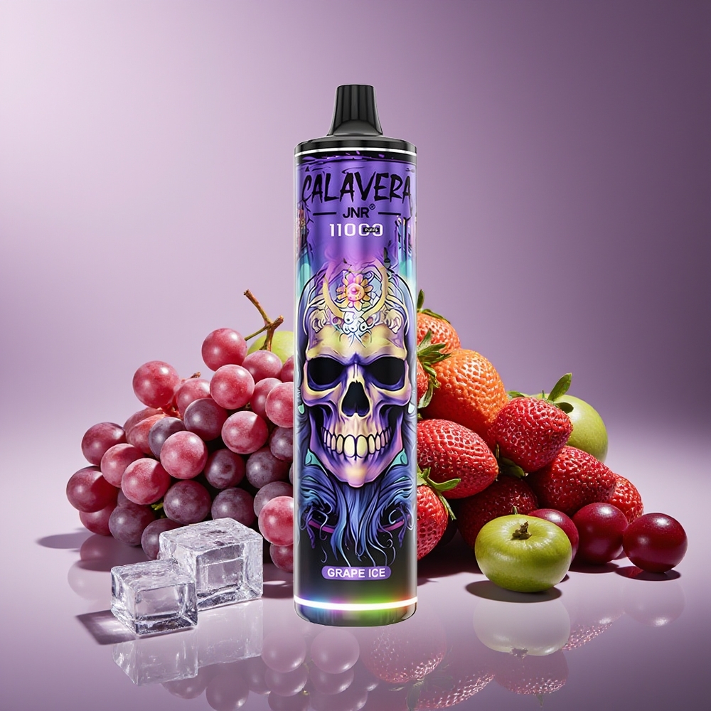 JNR Calavera 11000 Puffs Tipo-C 850mAh 21ml 1.0ohm Uva Helada