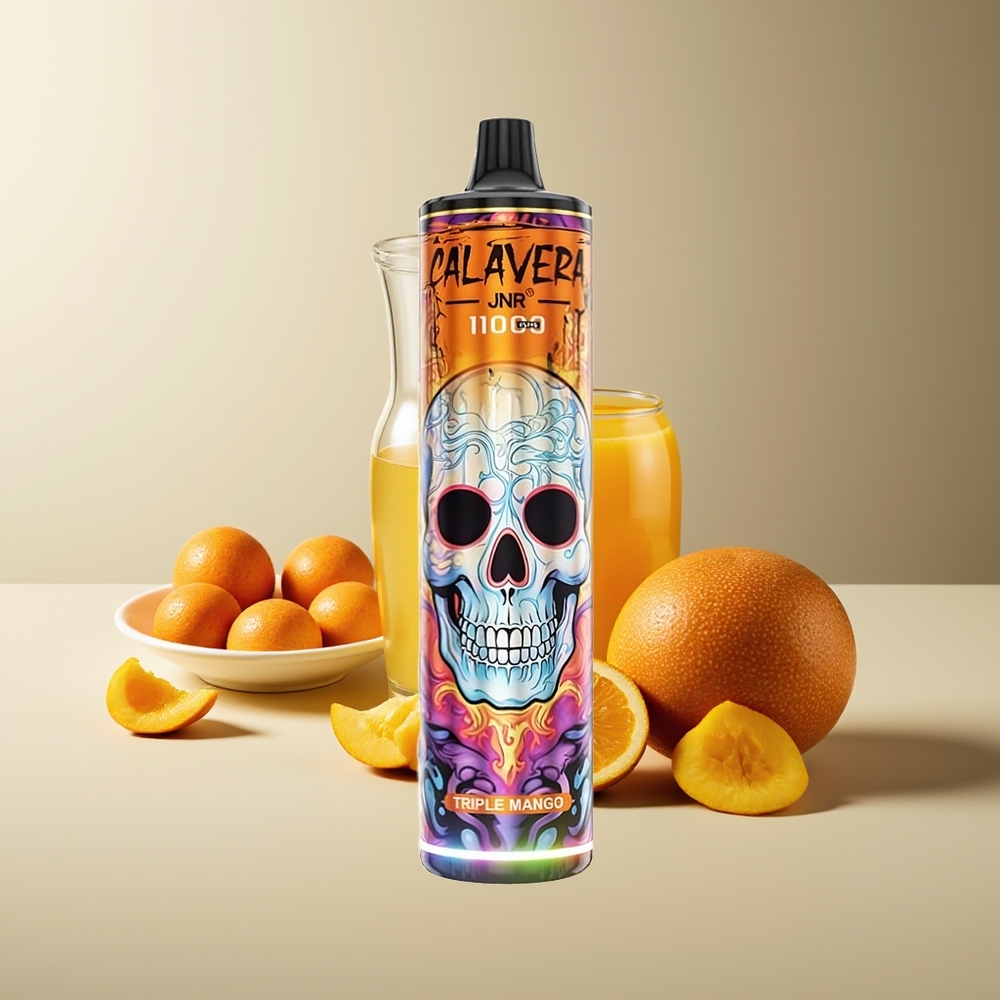 JNR Calavera 11000 Puffs Triple Mango Tipo-C 850mAh 21ml 1.0ohm 0%/2%/5%