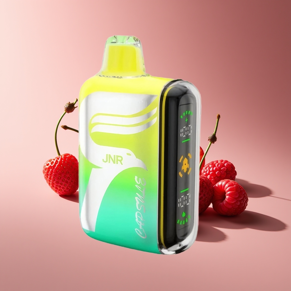 JNR Capsule 15000 Caladas Pantalla Inteligente Carga Rápida Type-C Fresa Frambuesa Cereza