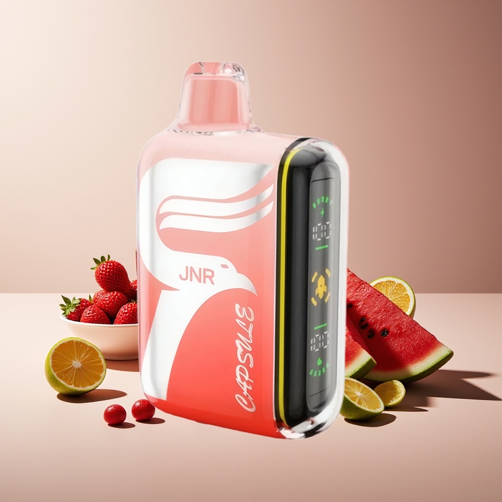 JNR Capsule 15000 Puffs Pantalla Inteligente Carga Rápida Tipo-C Sandía Brazz Hielo