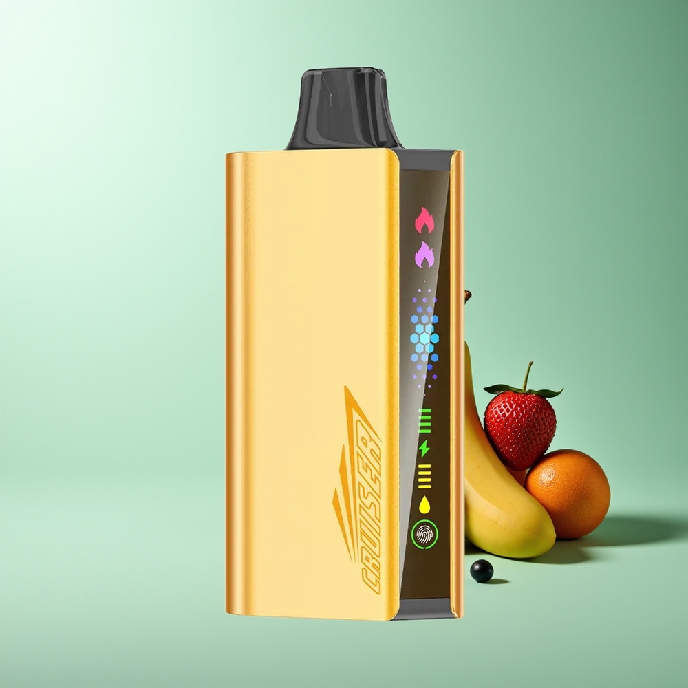 JNR Cruiser 12000 Puffs Sin Carga Vape Desechable Menta Fresca Pantalla Animada Cuerpo de Aluminio