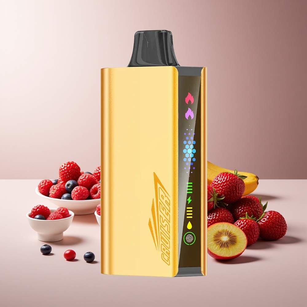 JNR Cruiser 12000 Puffs Vape Desechable Sin Carga Cuerpo de Metal Completo Frutos del Bosque