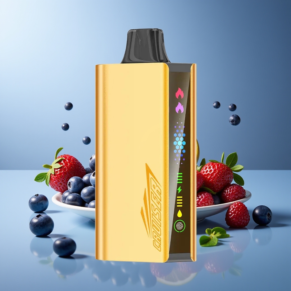 JNR Cruiser 12000 Puffs Vape Sin Carga Cuerpo de Aluminio Azul Arándano