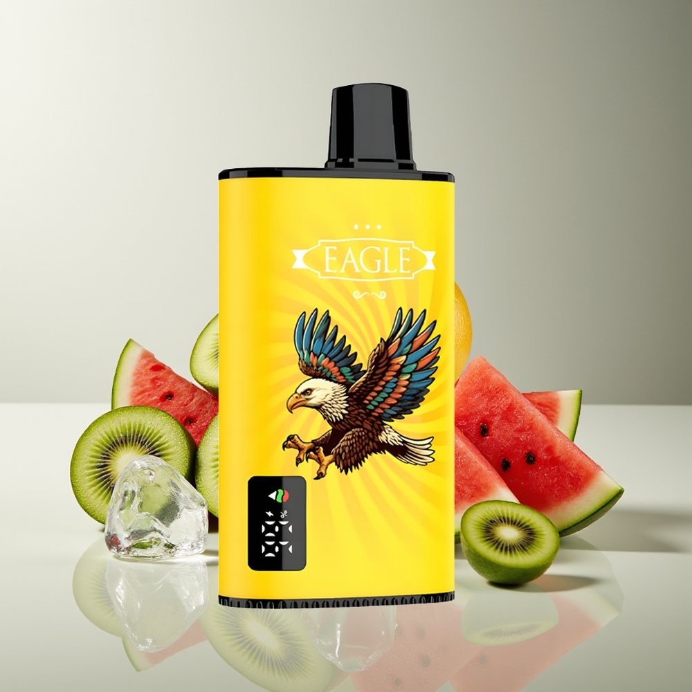 JNR EAGLE Smart 23000 Puffs Pantalla Digital Bobina Malla 1.0ohm Aire Ajustable Kiwi Sandía Hielo