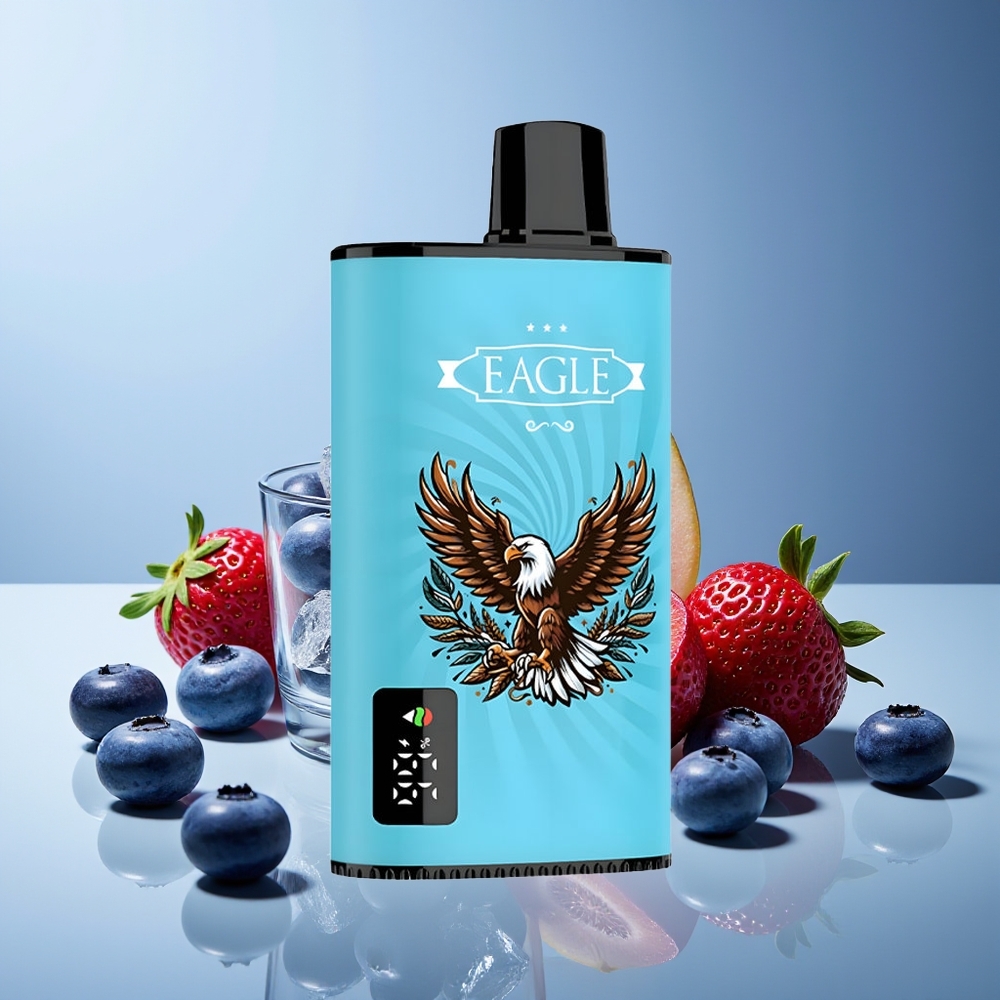 JNR EAGLE Smart 23000 Puffs Pantalla Digital Coil Mesh 1.0ohm Arándano Helado
