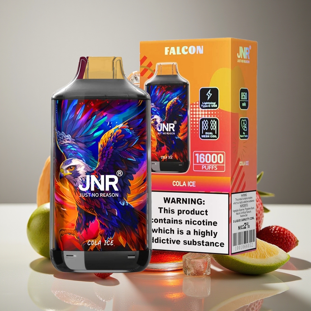 JNR Falcon 16000 Puffs 850mAh 22ml Doble Malla Cola Helada