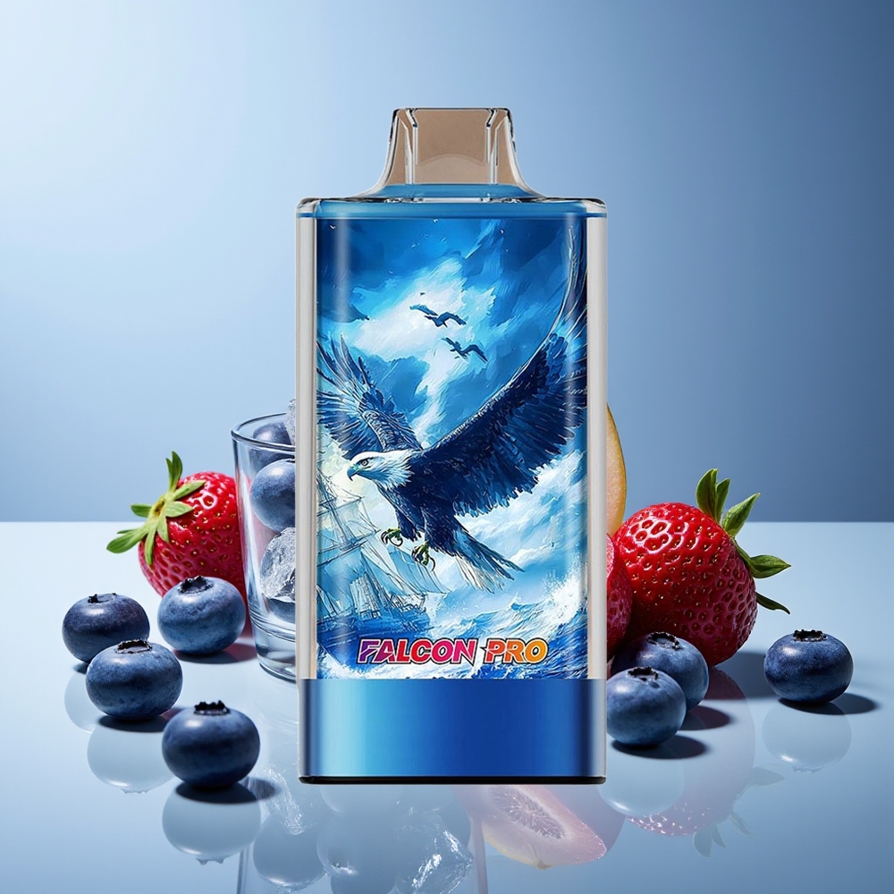 JNR Falcon Pro 28000 30ml 5% Nicotina Dual Malla Arándano Azul Hielo