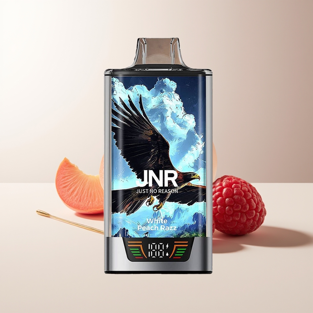 JNR Falcon Pro 28000 30ml 950mAh MTL Doble Malla Melocotón Blanco Frambuesa