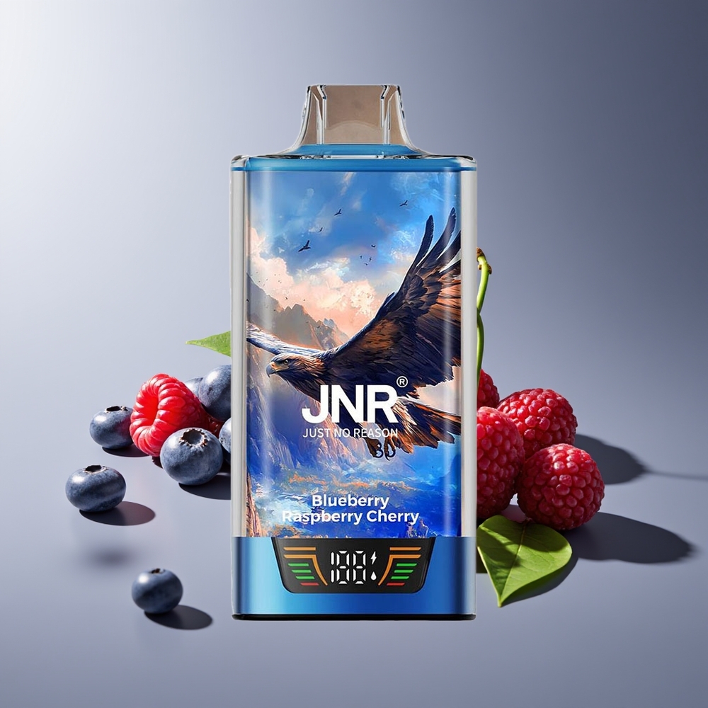 JNR Falcon Pro 28000 Bocadas Inteligentes Dual Malla Arándano Frambuesa Cereza