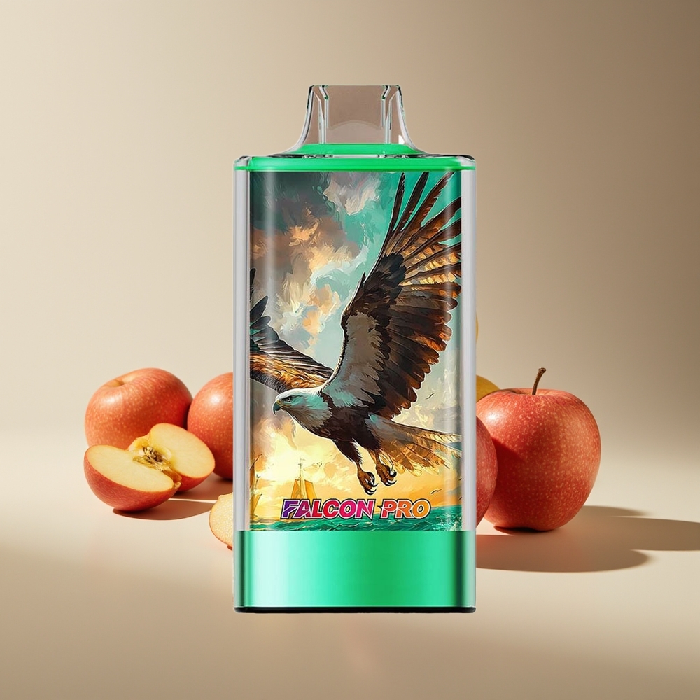 JNR Falcon Pro 28000 Doble Manzana Vape Desechable con 30ml, 950mAh, Pantalla Inteligente y Bobina Dual Mesh