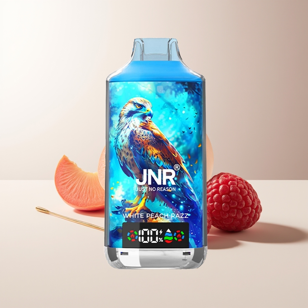 JNR Falcon X 18000 Puffs 750mAh 24ml Doble Malla Blanco Durazno Frambuesa