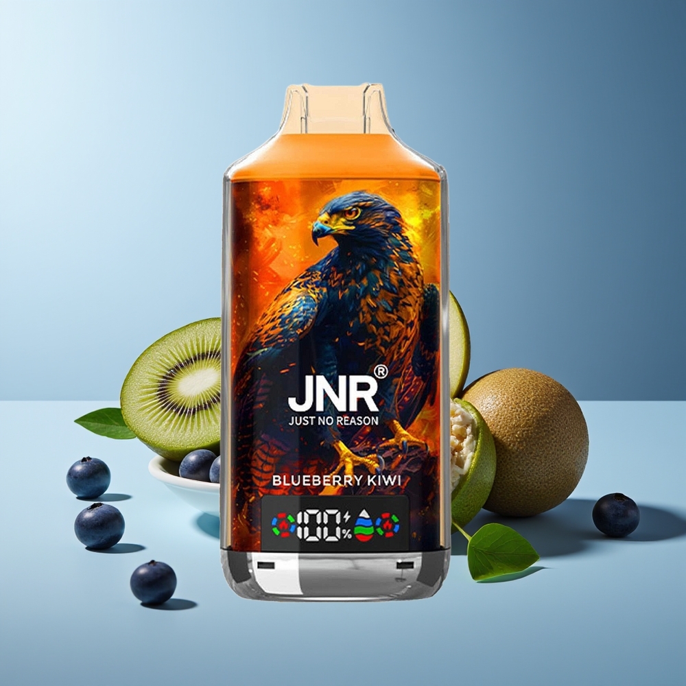 JNR Falcon X 18000 Puffs 750mAh 24ml Doble Malla Digital Tipo-C Azul Kiwi
