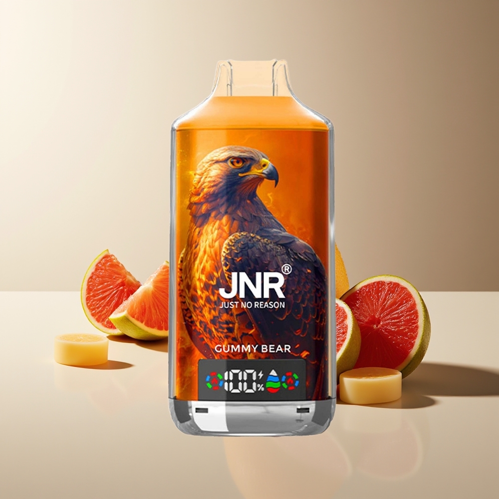JNR Falcon X 18000 Puffs Digital Dual Mesh Tipo-C 24ml Osito de Goma