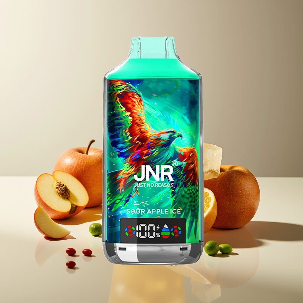 JNR Falcon X 18000 Puffs Dual Mesh 24ml Manzana Ácida Helada