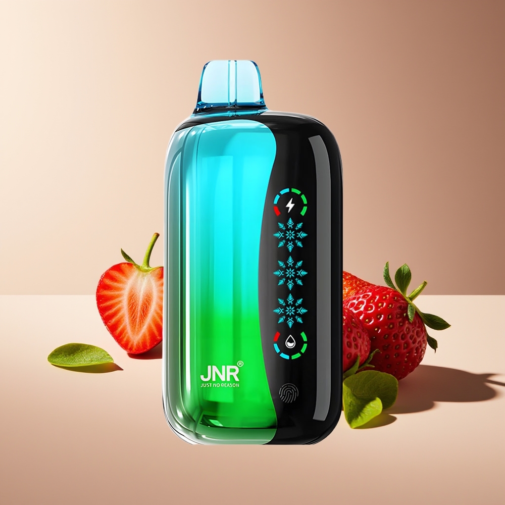 JNR Flex Ice 21000 Puffs Toque de Pantalla Aire Ajustable Fresa Kiwi