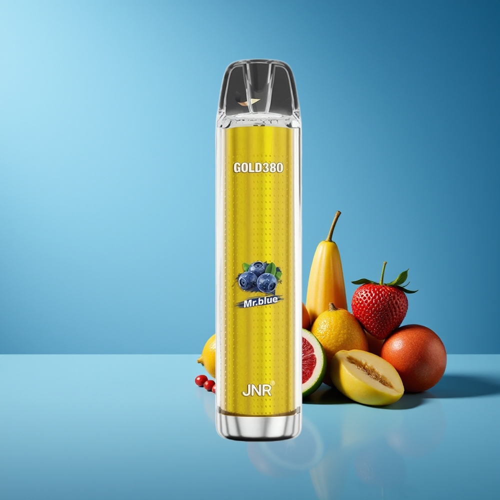 JNR Glod380 6000 Caladas Disposable Vape Batería 1500mAh Bobina 1.0ohm Líquido 13ml Nicotina 0%2%5% Sr Azul