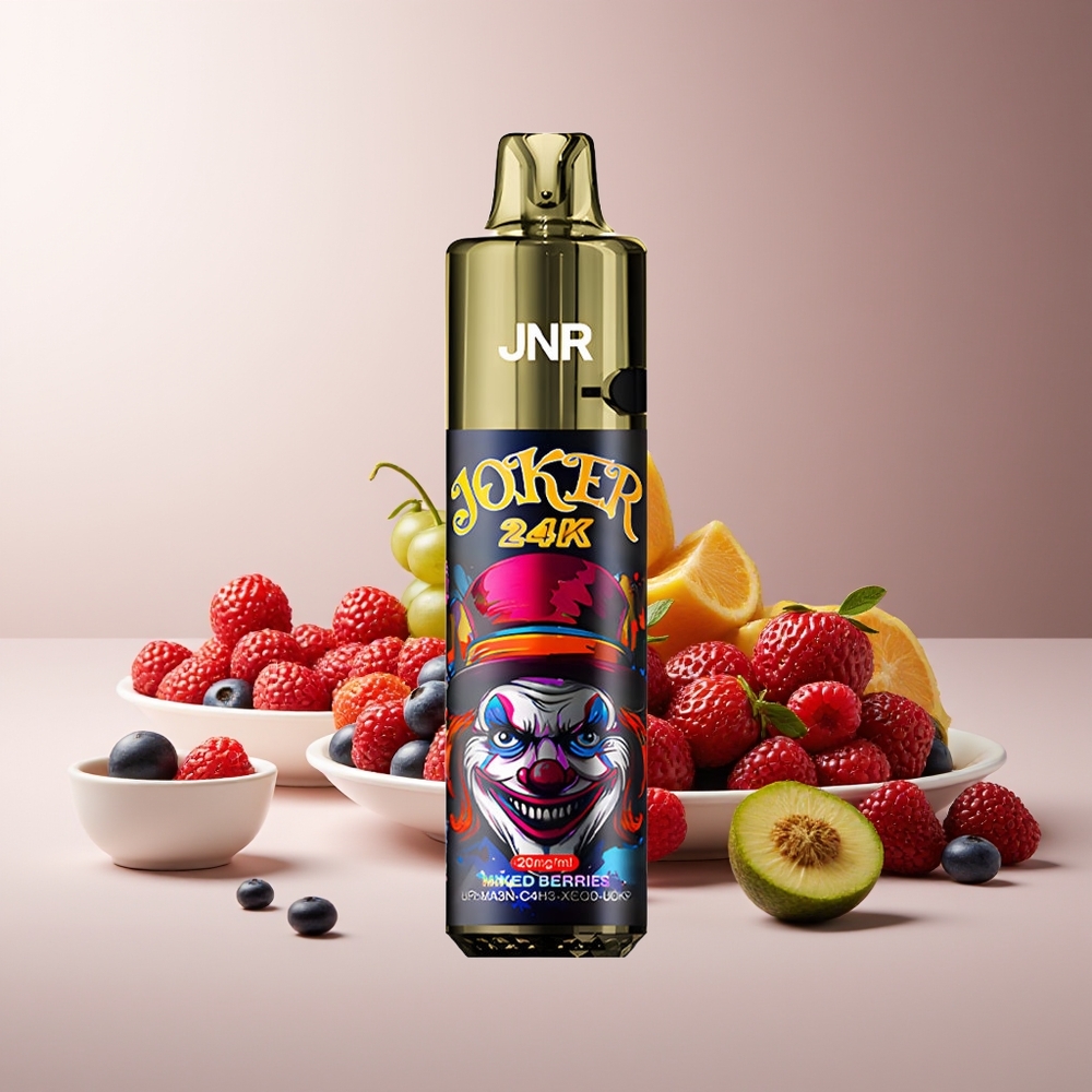 JNR Joker 24K Puffs Recargable Niveles Visibles de Líquido 2+10ml Frutas Mixtas