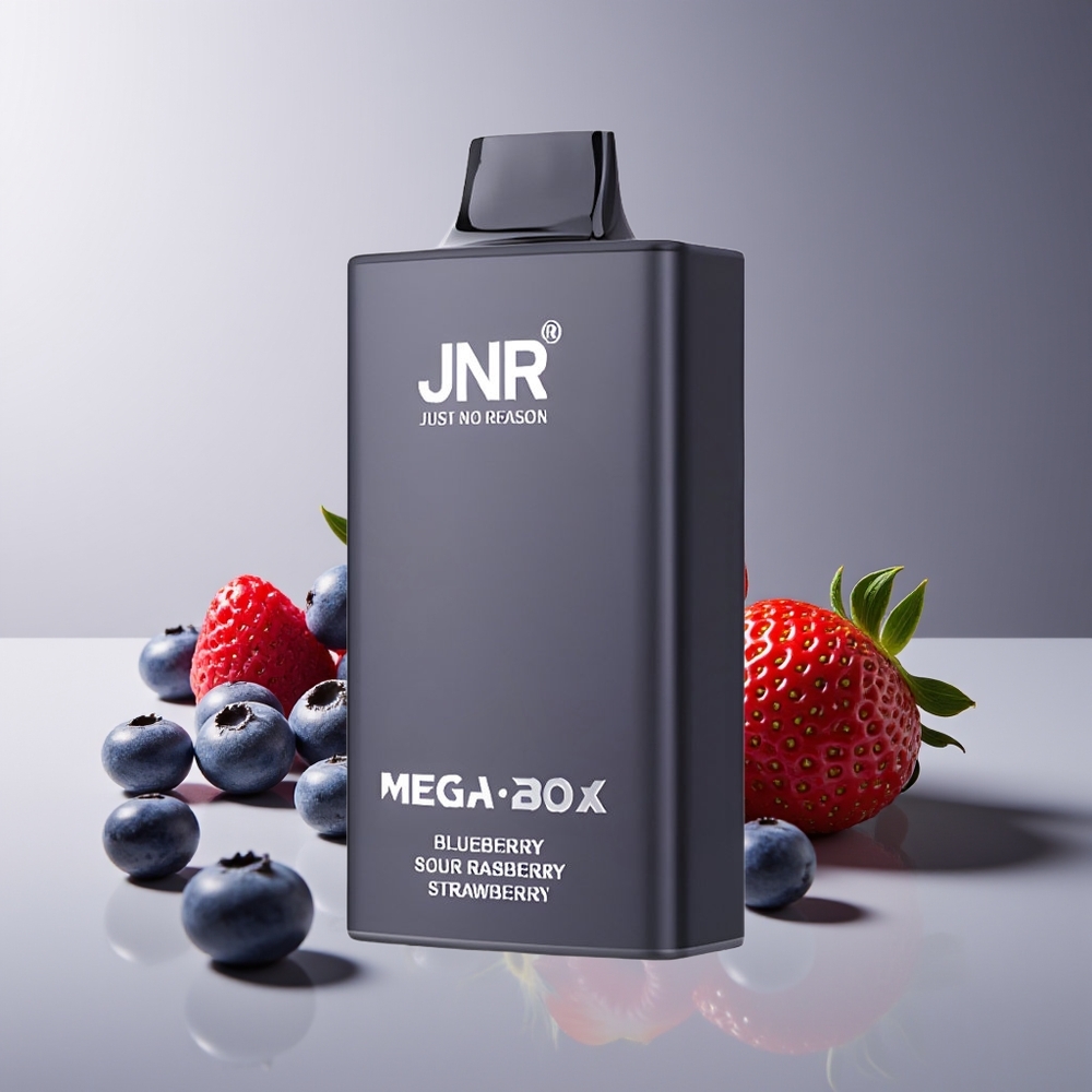 JNR Mega Box 25000 Puffs Carga Rápida Type-C Dual Mesh Arándano Agrio Frambuesa Fresa