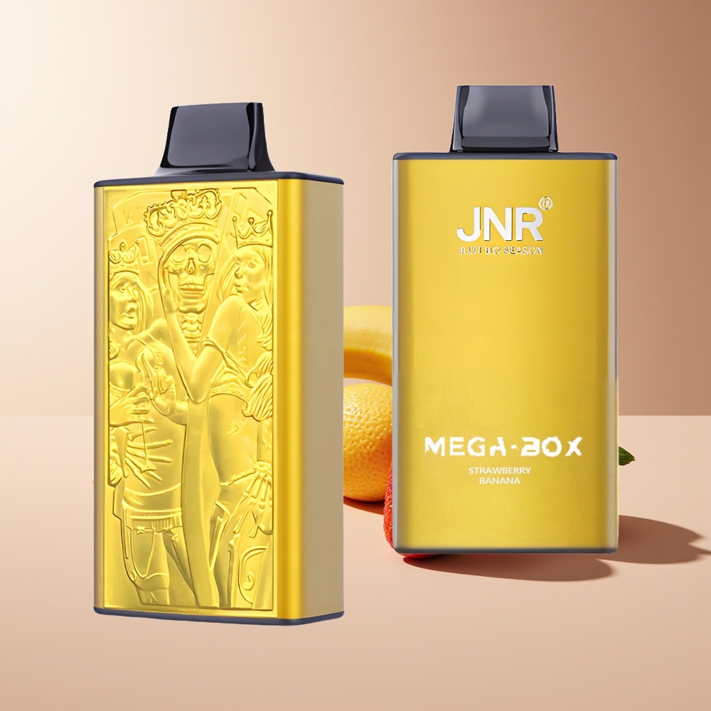 JNR Mega Box 25000 Puffs Doble Malla y Doble Núcleo Fresa Plátano