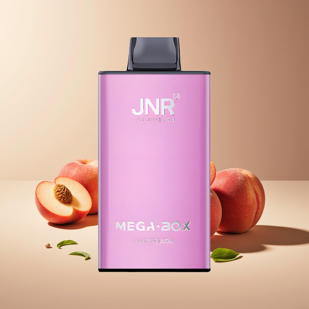 JNR Mega Box 25000 Puffs Doble Núcleo y Malla Carga Rápida Type-C Durazno Jugoso