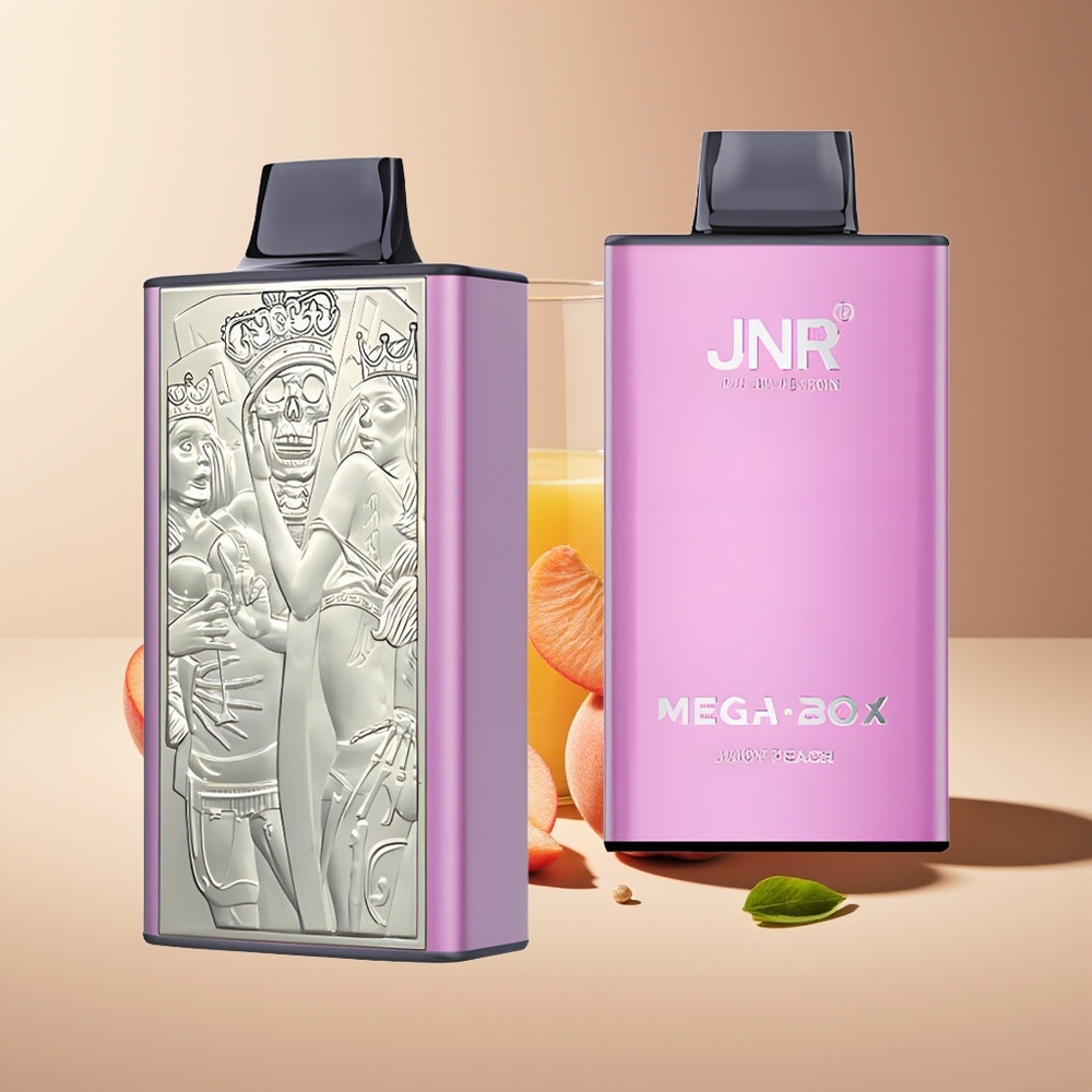 JNR Mega Box 25000 Puffs Doble Núcleo y Malla Carga Rápida Type-C Durazno Jugoso