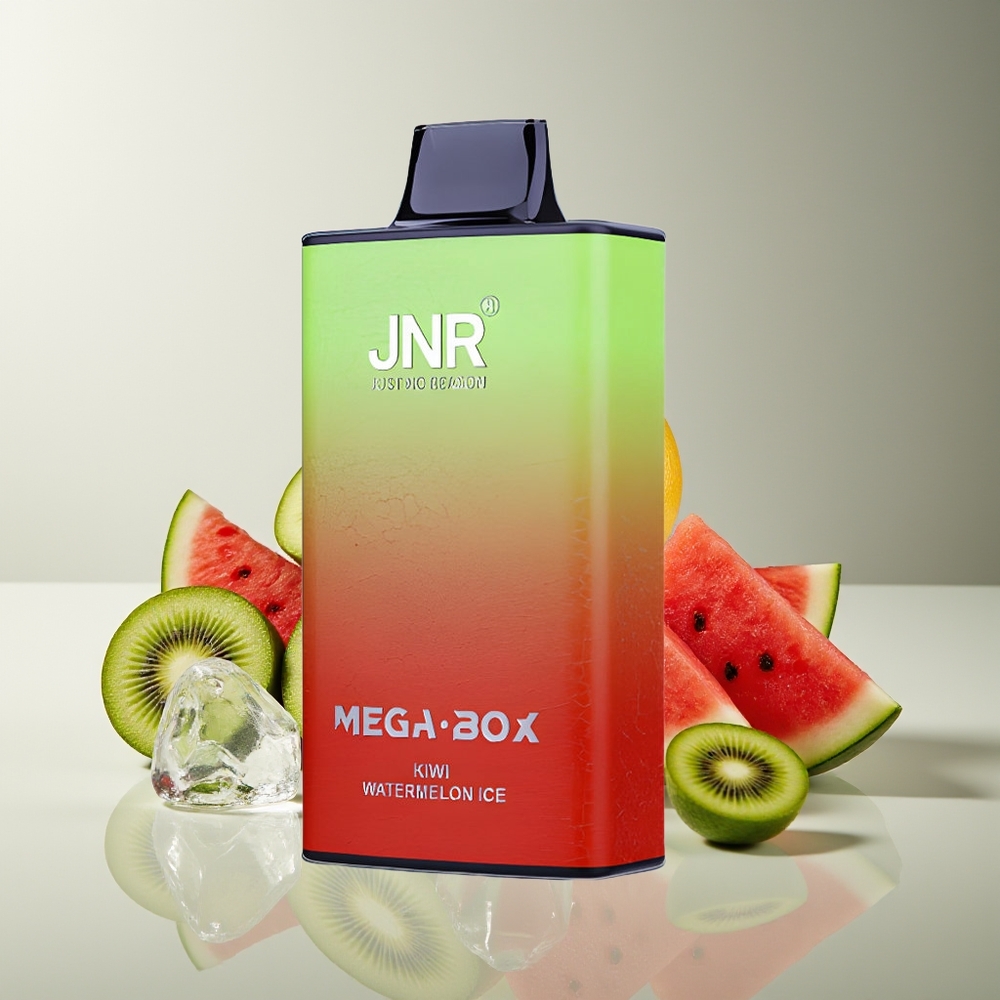 JNR Mega Box 25000 Puffs Dual Mesh Carga Rápida Kiwi Sandía Hielo