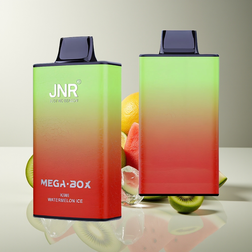 JNR Mega Box 25000 Puffs Dual Mesh Carga Rápida Kiwi Sandía Hielo