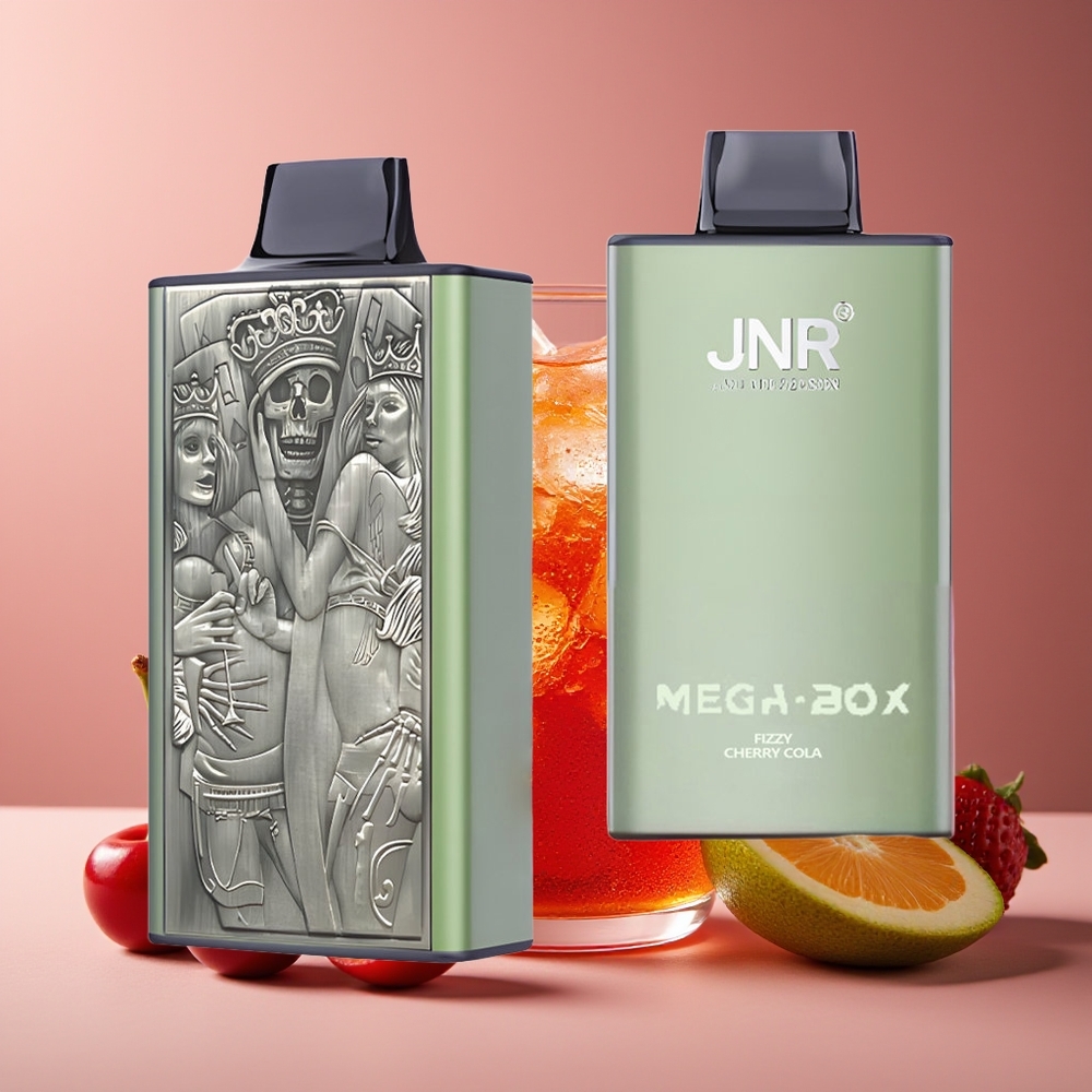 JNR Mega Box 25000 Puffs Dual Mesh Carga Rápida Tipo-C Cereza Cola Fizzy
