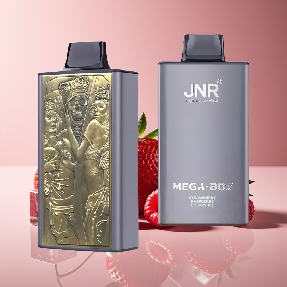JNR Mega Box 25000 Puffs Dual Mesh Fresa Frambuesa Cereza Hielo