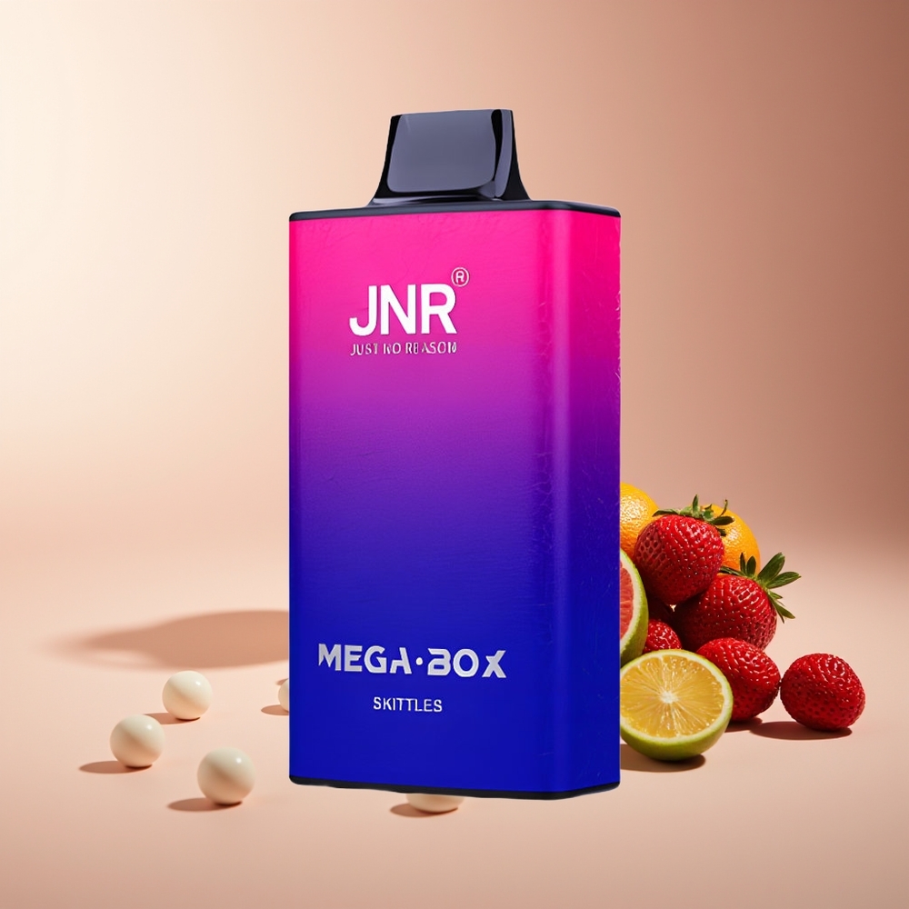 JNR Mega Box 25000 Puffs Vape Desechable Carga Rápida Dual Mesh Arcoíris