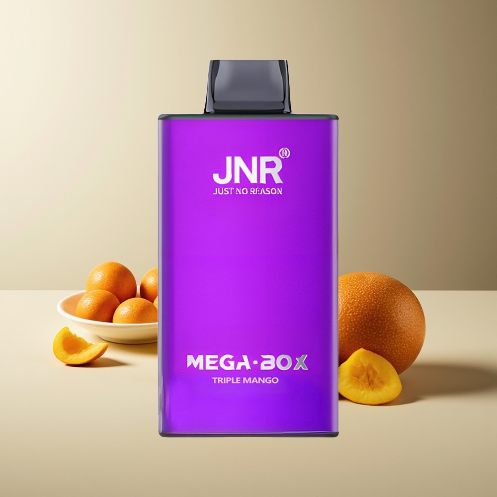 JNR Mega Box 25000 Puffs Vape Desechable Triple Mango 30ml Dual Mesh 850mAh Tipo-C 2%
