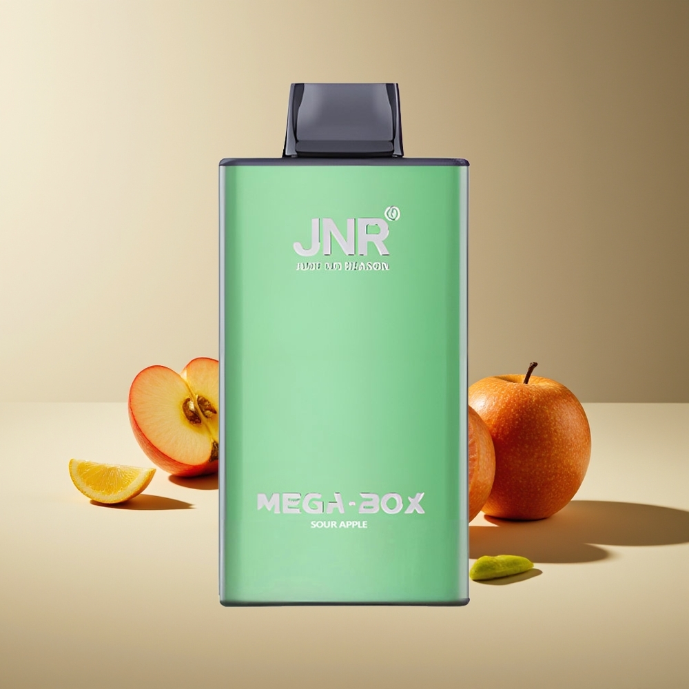 JNR Mega Box 25000 Puffs Vape Doble Malla y Doble Núcleo Manzana Ácida