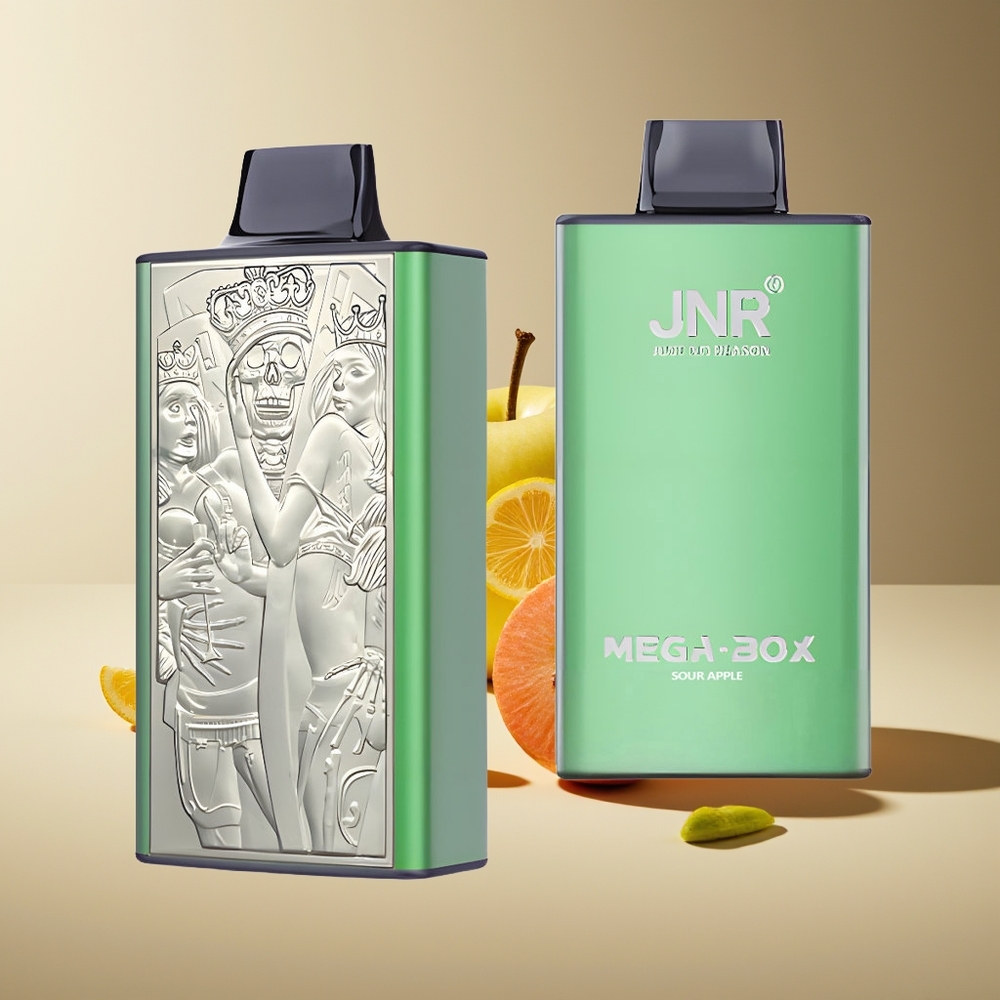 JNR Mega Box 25000 Puffs Vape Doble Malla y Doble Núcleo Manzana Ácida
