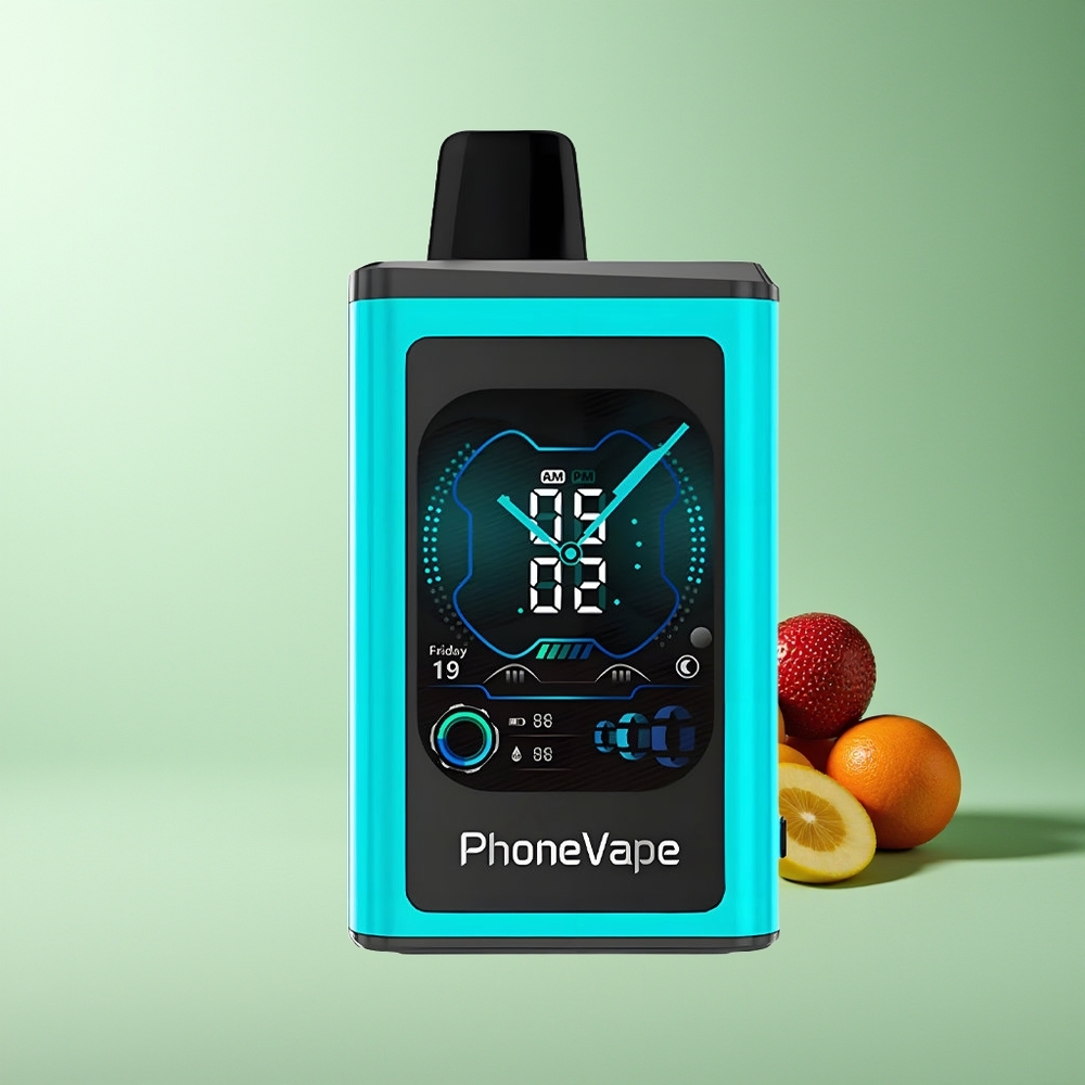 JNR PhoneVape 30000 chupadas Batería Recargable Tipo-C Turbo Modo Ajustable Menta Miami