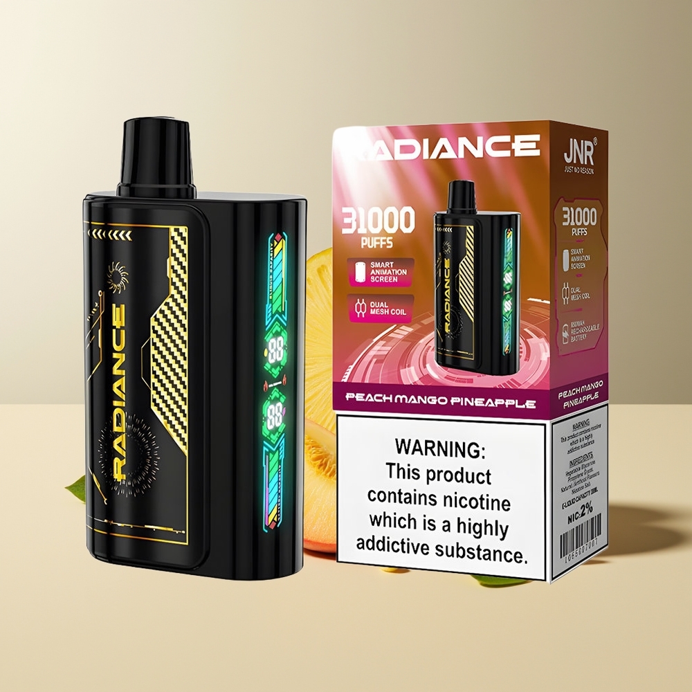 JNR Radiance 31000 Caladas Pantalla Inteligente Doble Malla Melocotón Mango Piña