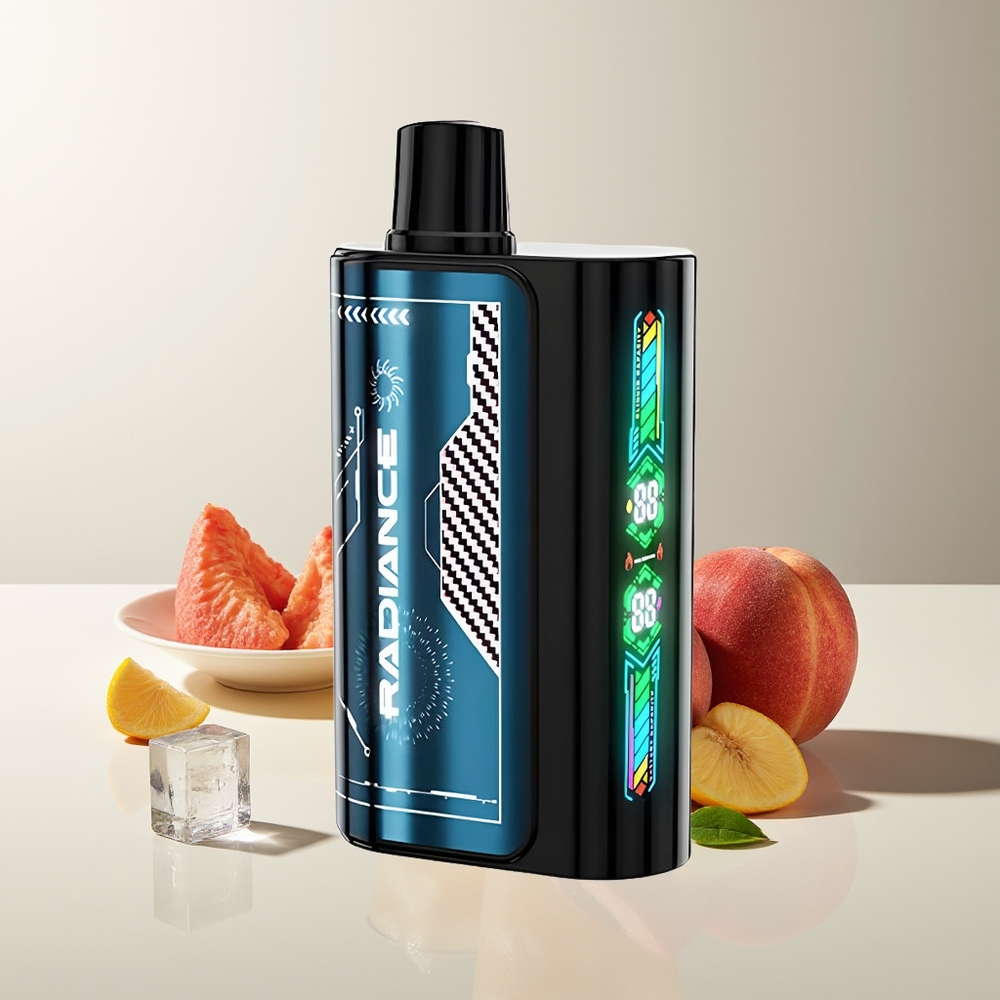 JNR Radiance 31000 Puffs Pantalla Inteligente Doble Malla Durazno Helado de Verano