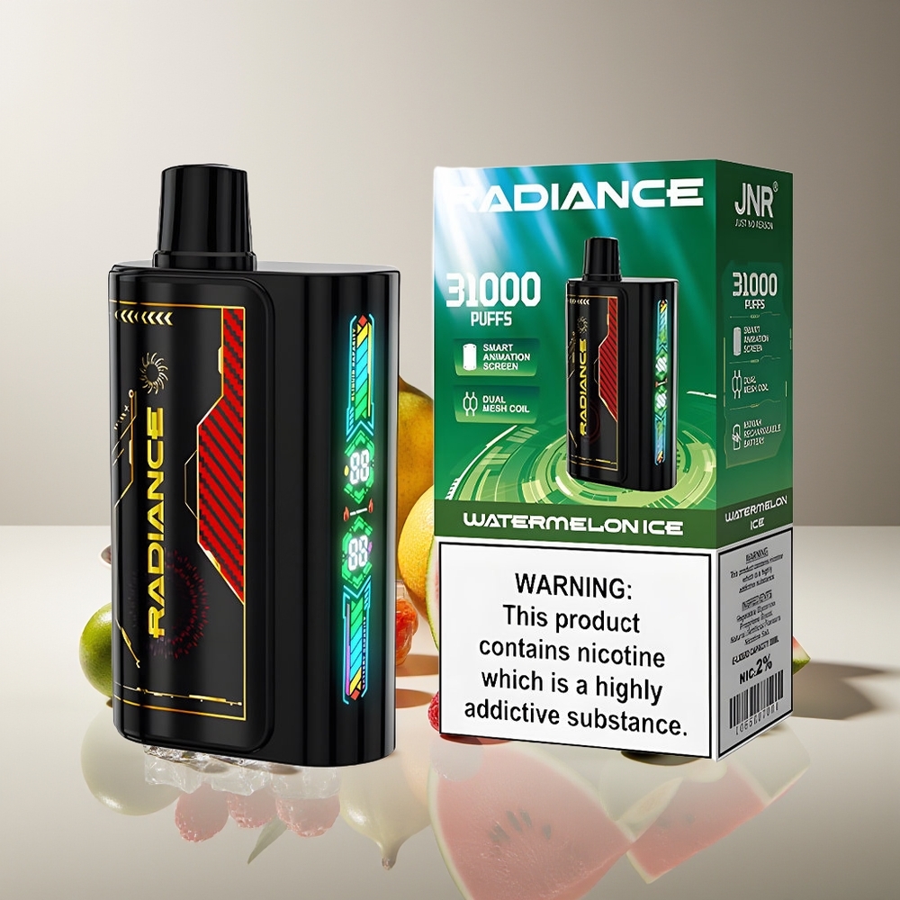 JNR Radiance 31000 Puffs Pantalla Inteligente Doble Malla Sandía Helada
