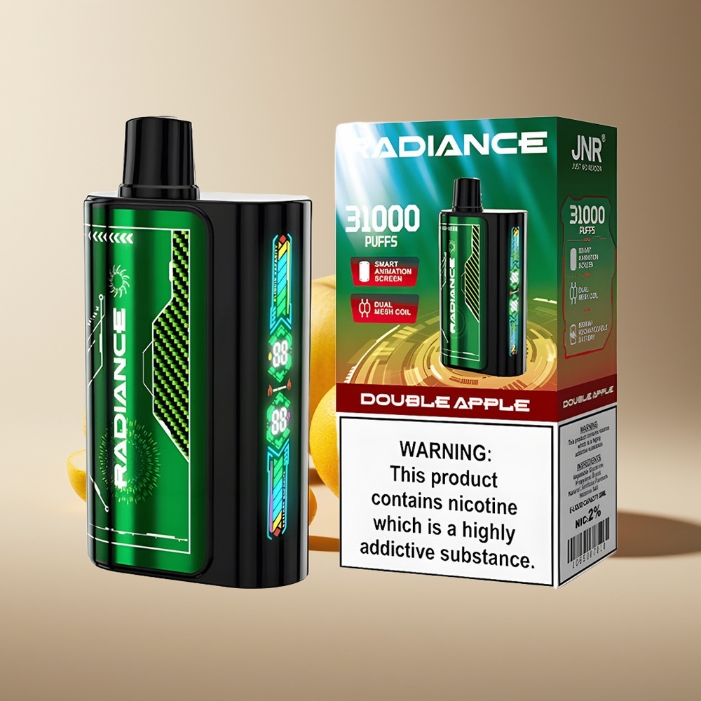 JNR Radiance 31000 Puffs Pantalla Inteligente Doble Manzana