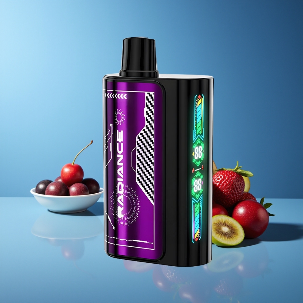 JNR Radiance 31000 Puffs Pantalla Inteligente Dual Malla Azul Frambuesa Cereza