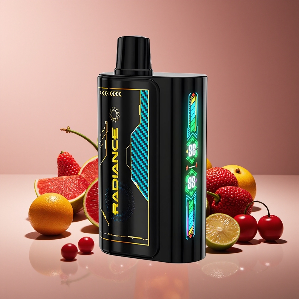JNR Radiance 31000 Puffs Pantalla Inteligente Dual Malla Cereza Cola Fizzy